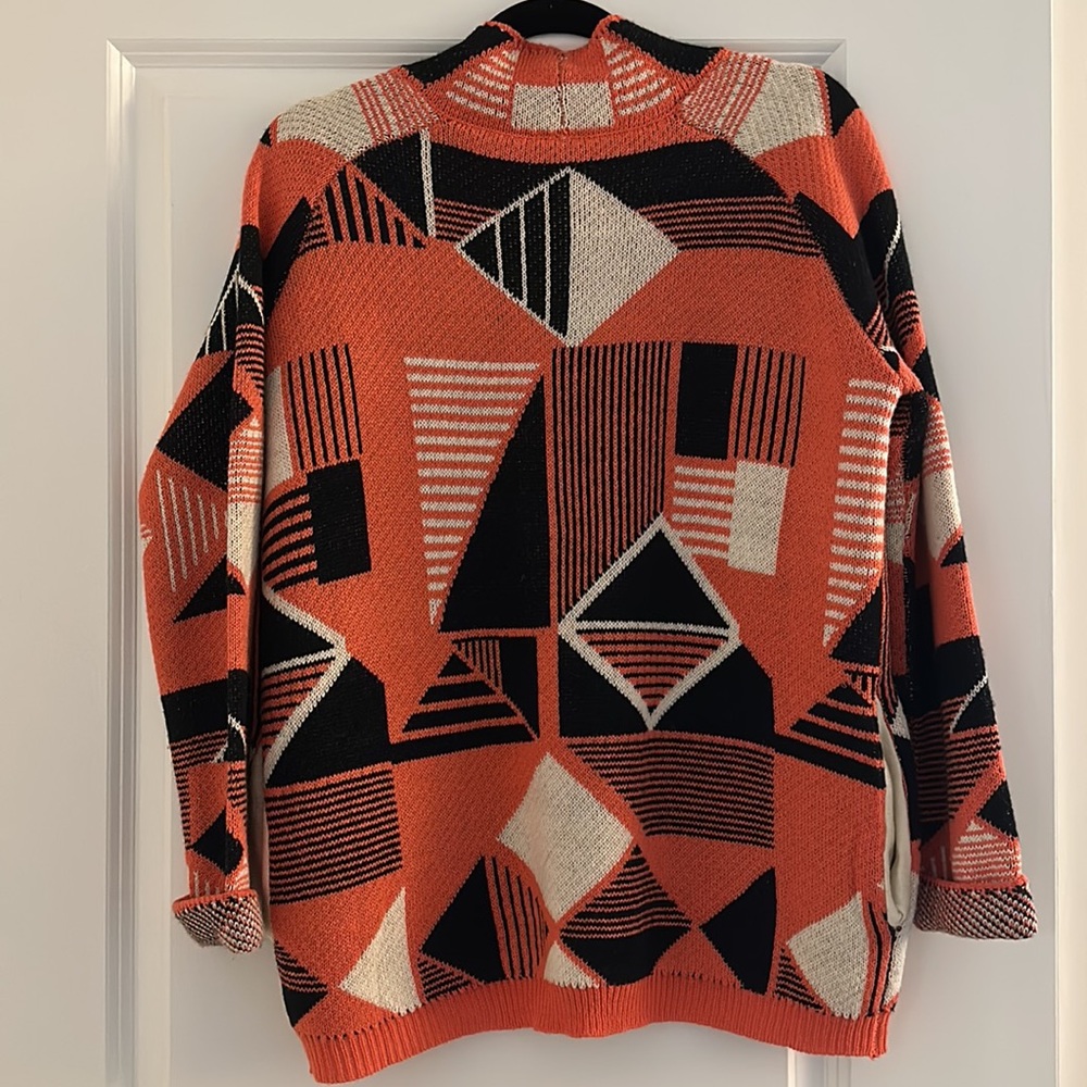 Moon Collection Geometric Oversized Sweater - Picture 2 of 2